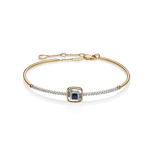 Браслет из красного золота с бриллиантом