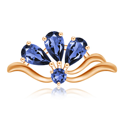 Кольцо из красного золота