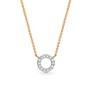 Колье из красного золота с бриллиантами