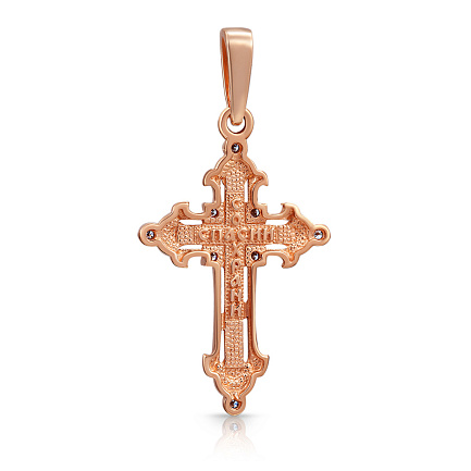 Крест из красного золота