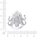 Кольцо из белого золота с бриллиантами