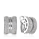 Серьги из белого золота с бриллиантами