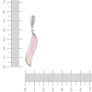 Подвеска из серебра с стеклами