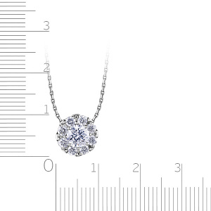 Колье из белого золота с бриллиантами