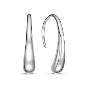 Серьги с английским замком из серебра