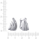 Серьги с английским замком из серебра