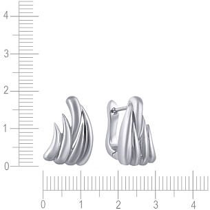 Серьги с английским замком из серебра