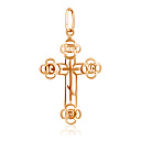 Крест из красного золота