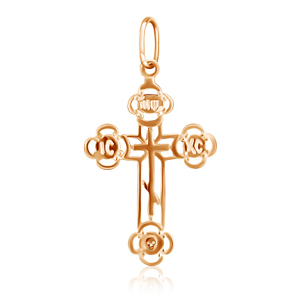 Крест из красного золота