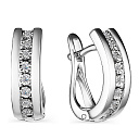 Серьги из белого золота с бриллиантами