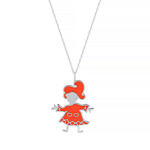 Подвеска из серебра с эмалью