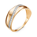 Кольцо из красного золота с бриллиантами