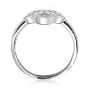 Кольцо из белого золота с бриллиантами