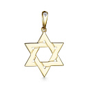 Подвеска из желтого золота с бриллиантом