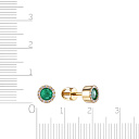 Серьги из желтого золота с бриллиантами