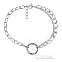 Браслет декоративный из серебра