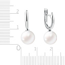 Серьги из белого золота с жемчугом