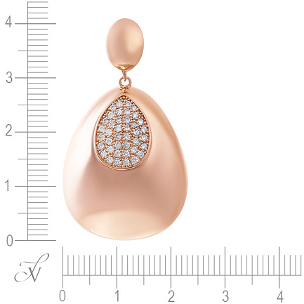 Подвеска из желтого золота с бриллиантами