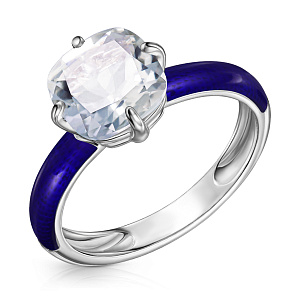 Кольцо из серебра с эмалью