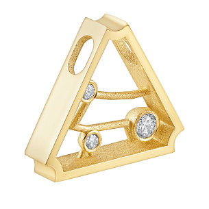 Подвеска из желтого золота с бриллиантами