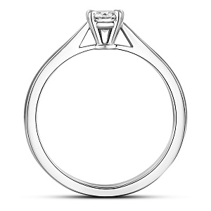 Кольцо из белого золота с бриллиантом