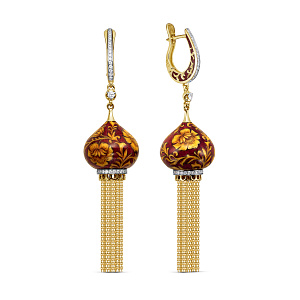 Серьги с английским замком 12-22195-1022