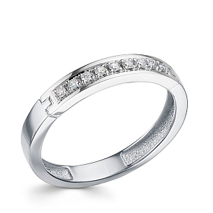 Кольцо из белого золота с бриллиантом