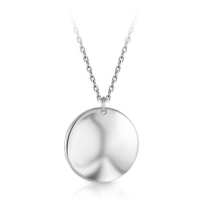 Колье из серебра, плетение якорное