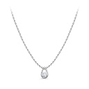 Колье из белого золота с бриллиантом