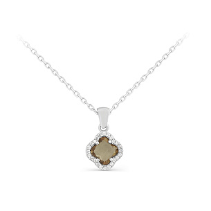 Колье из серебра с алпанитом