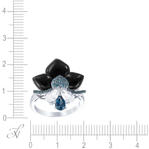 Кольцо из белого золота