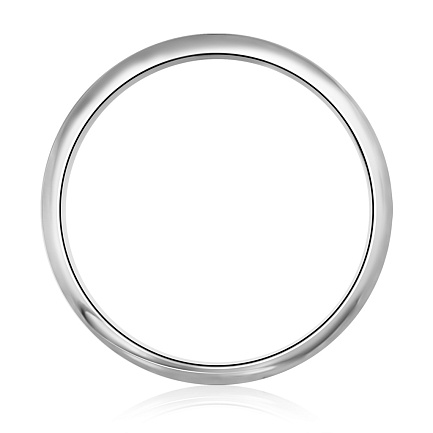 Кольцо обручальное из белого золота с бриллиантами