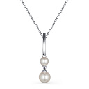 Колье из серебра с жемчугом