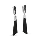 Серьги с английским замком из серебра