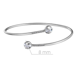 Браслет декоративный из белого золота с бриллиантами