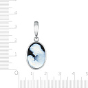 Подвеска из серебра с агатом