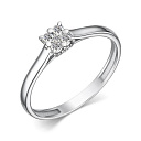 Кольцо из белого золота с бриллиантами