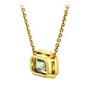 Колье из желтого золота с бриллиантом