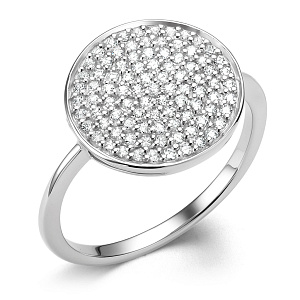 Кольцо из белого золота