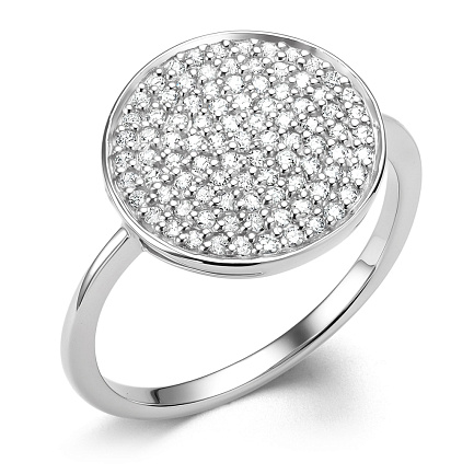 Кольцо из белого золота