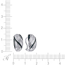 Серьги из белого золота с бриллиантами