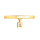 Кольцо из желтого золота с бриллиантом