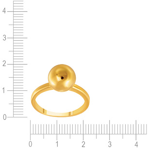 Кольцо из серебра с золочением