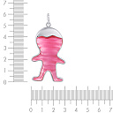 Подвеска из серебра с фианитом