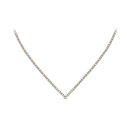 Колье из желтого золота с бриллиантами