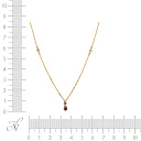 Колье из желтого золота с бриллиантами