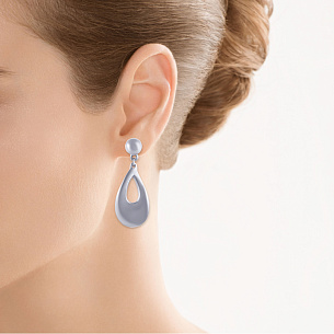 Пусеты из серебра