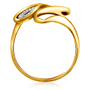 Кольцо из желтого золота с бриллиантами