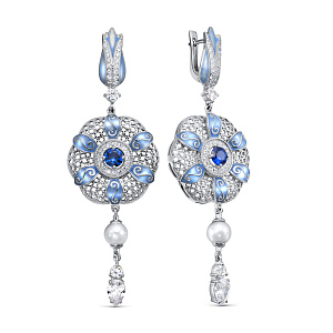 Серьги с английским замком 12-427-40807