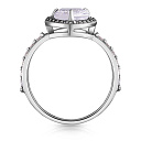 Кольцо из серебра с фианитом